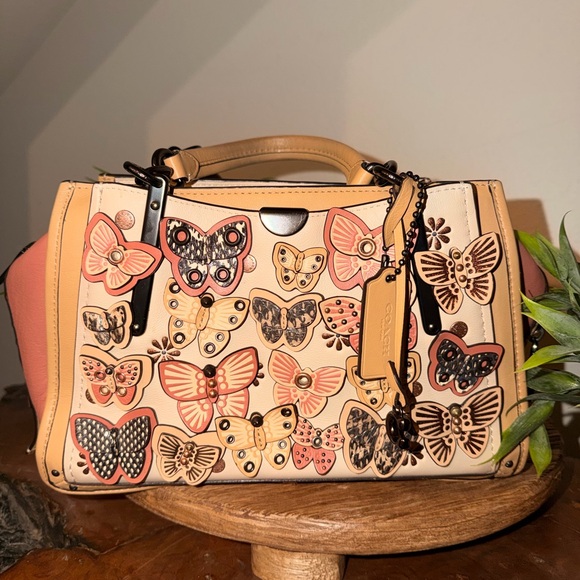 Coach Handbags - Coach Butterfly Embellished Handbag
